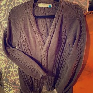 Sparrow Charcoal Grey Knit Cardigan